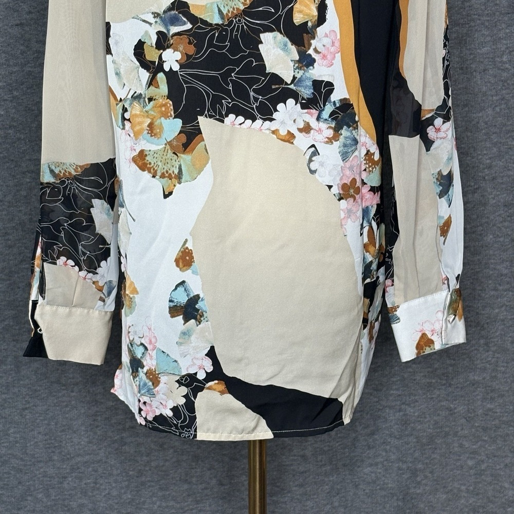 3.1 Phillip Lim for Target Womens XS Blouse Floral Mixed Print Long Sleeve - Picture 8 of 11